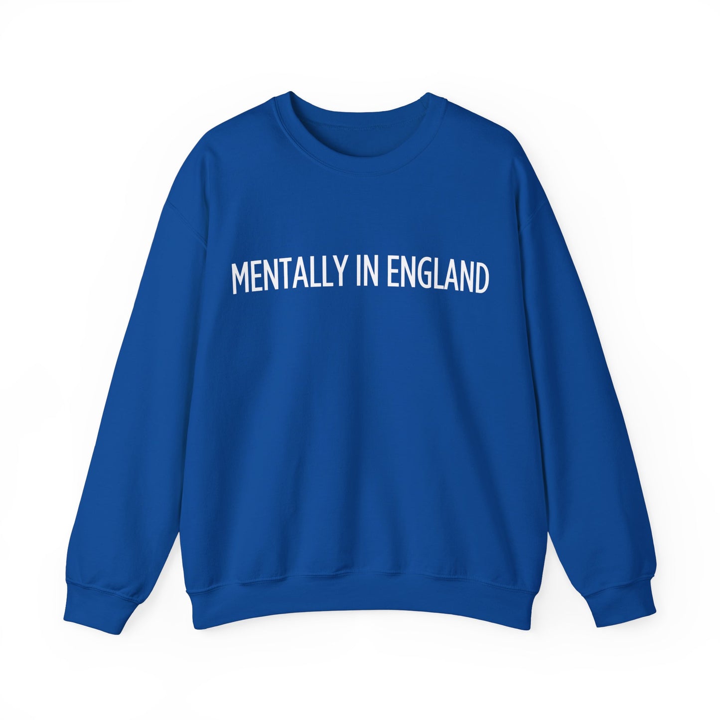 "Mentally in England" Embroidered Sweatshirt – Cozy English Style