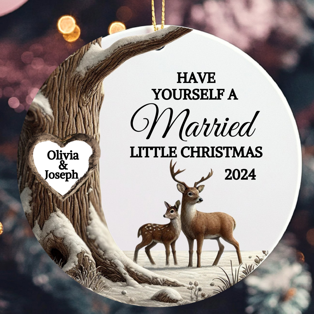 Have Yourself A Married Little Christmas Collection | Christmas Ornament | Christmas Canvas | Christmas Mugs | Christmas Pillow