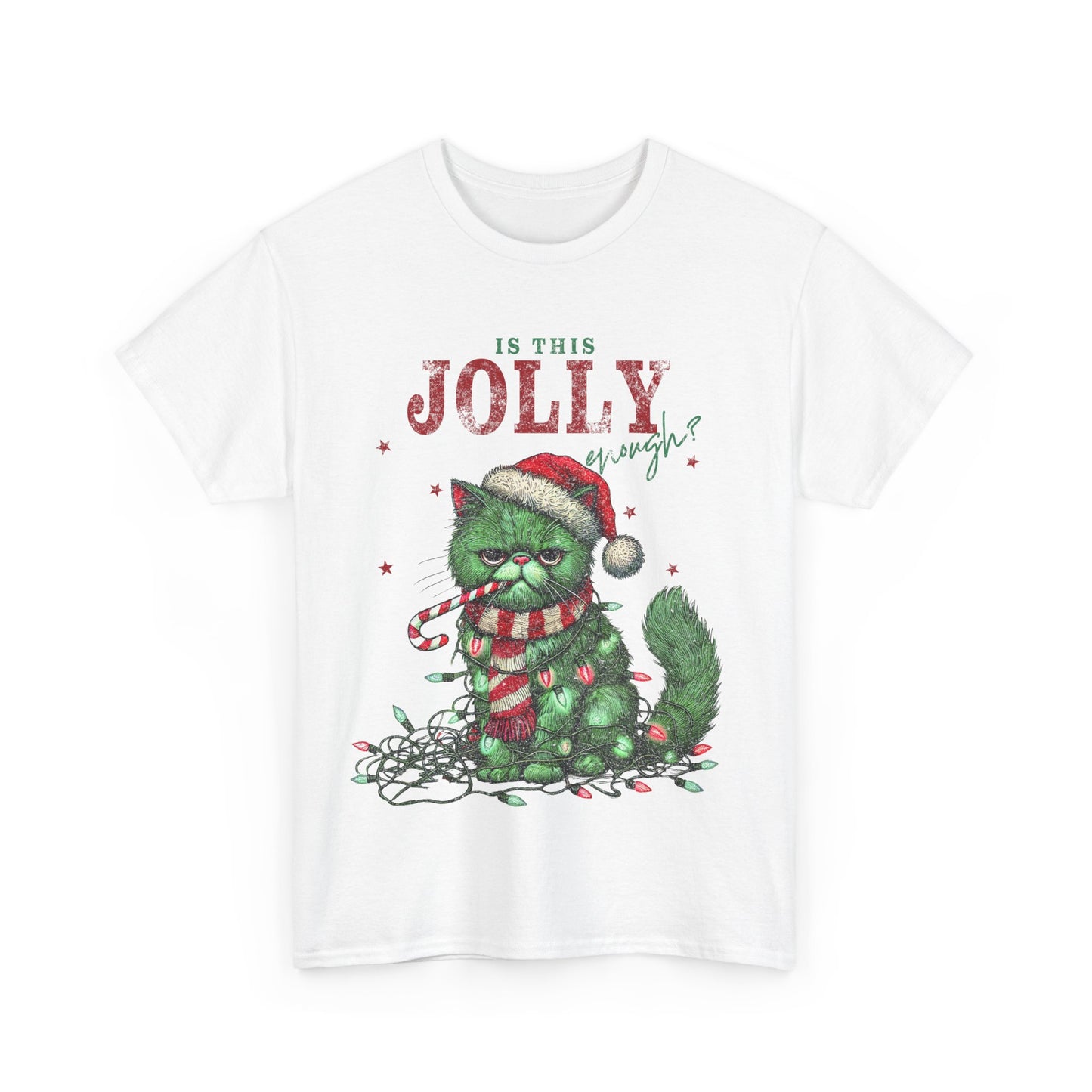 Vintage Cat Christmas Cat T-Shirt