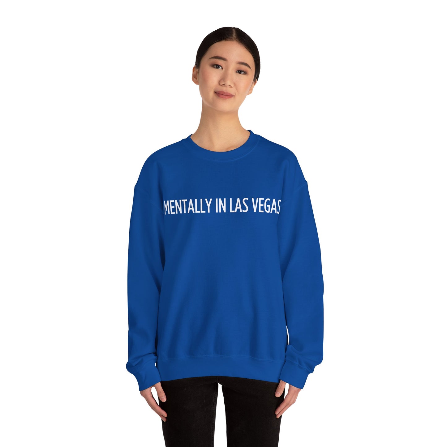 "Mentally in Las Vegas" Embroidered Sweatshirt – Cozy Style