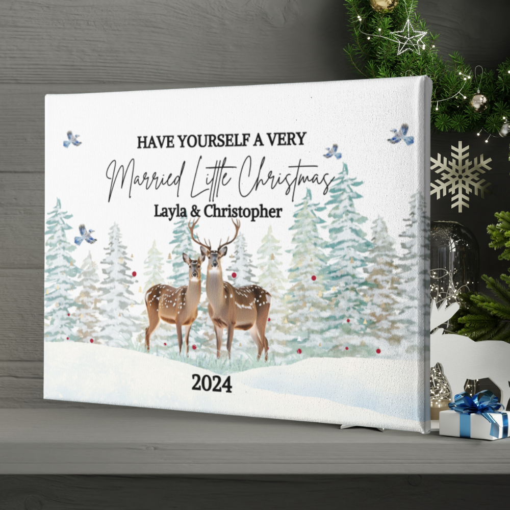 Have Yourself A Married Little Christmas Collection | Christmas Ornament | Christmas Canvas | Christmas Mugs | Christmas Pillow