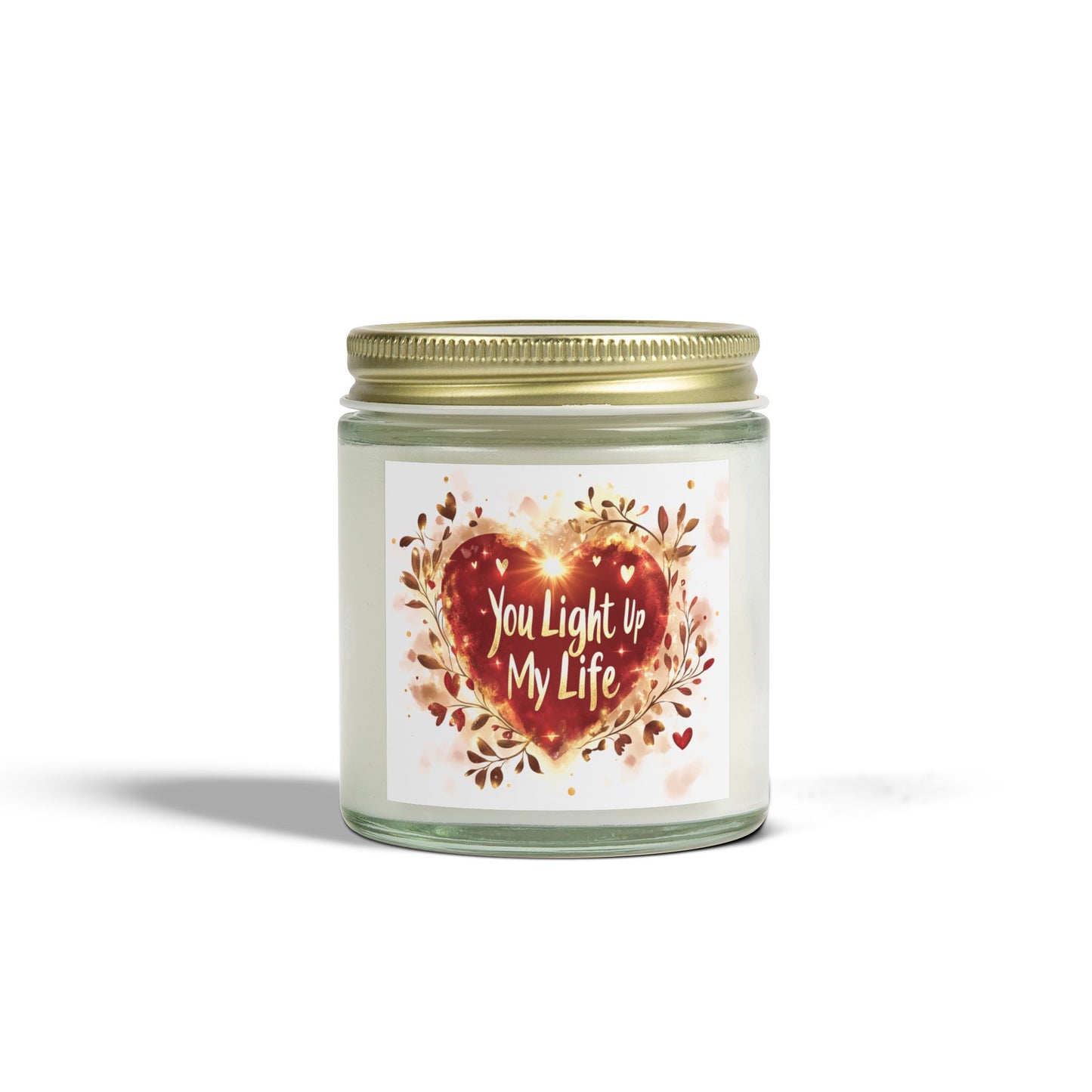 You Light Up My Life Candle - Midnight Blackberry & Vanilla Bean, Hand-Poured Coconut Apricot Wax (4oz, 9oz)