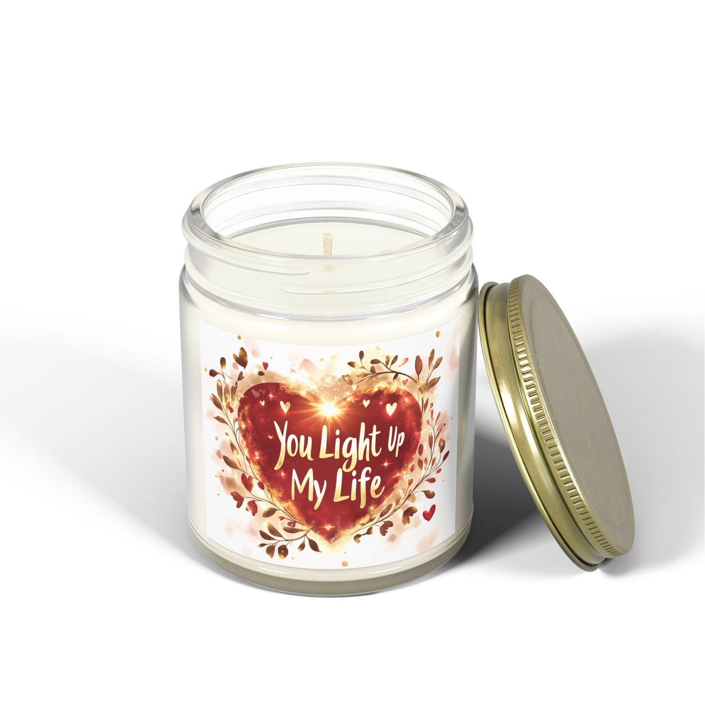 You Light Up My Life Candle - Midnight Blackberry & Vanilla Bean, Hand-Poured Coconut Apricot Wax (4oz, 9oz)