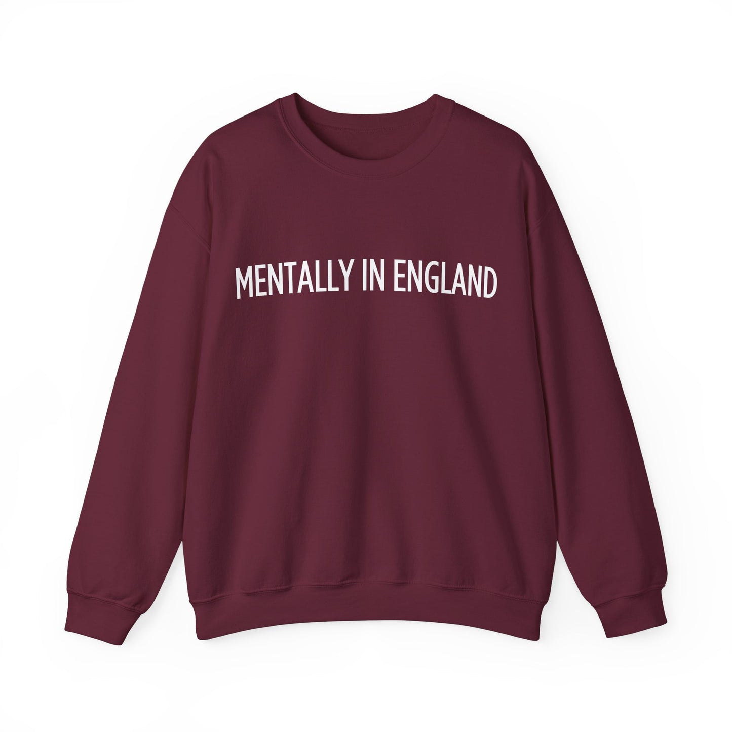 "Mentally in England" Embroidered Sweatshirt – Cozy English Style