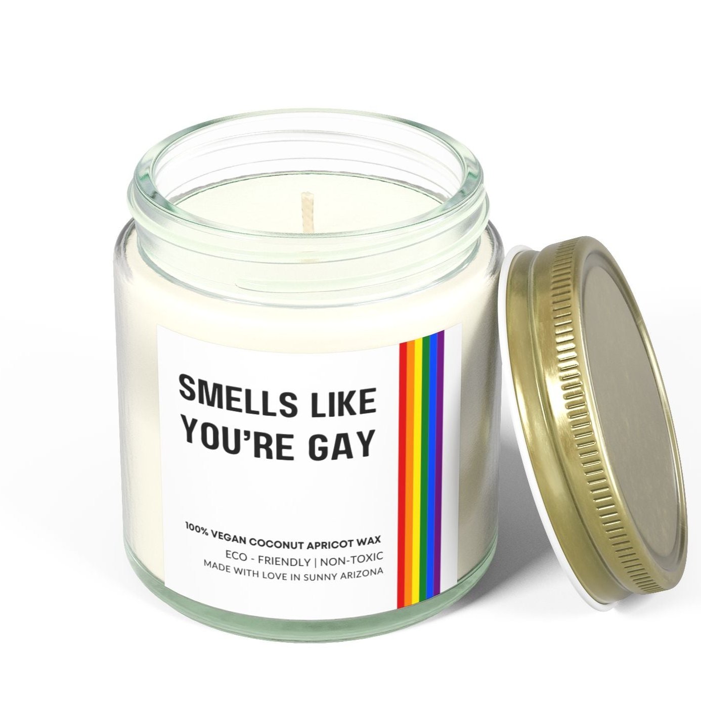 Smells Like You're Gay Candle, Funny Candle For Gay Friend, Gay Pride Gift, LGBTQ + Candle