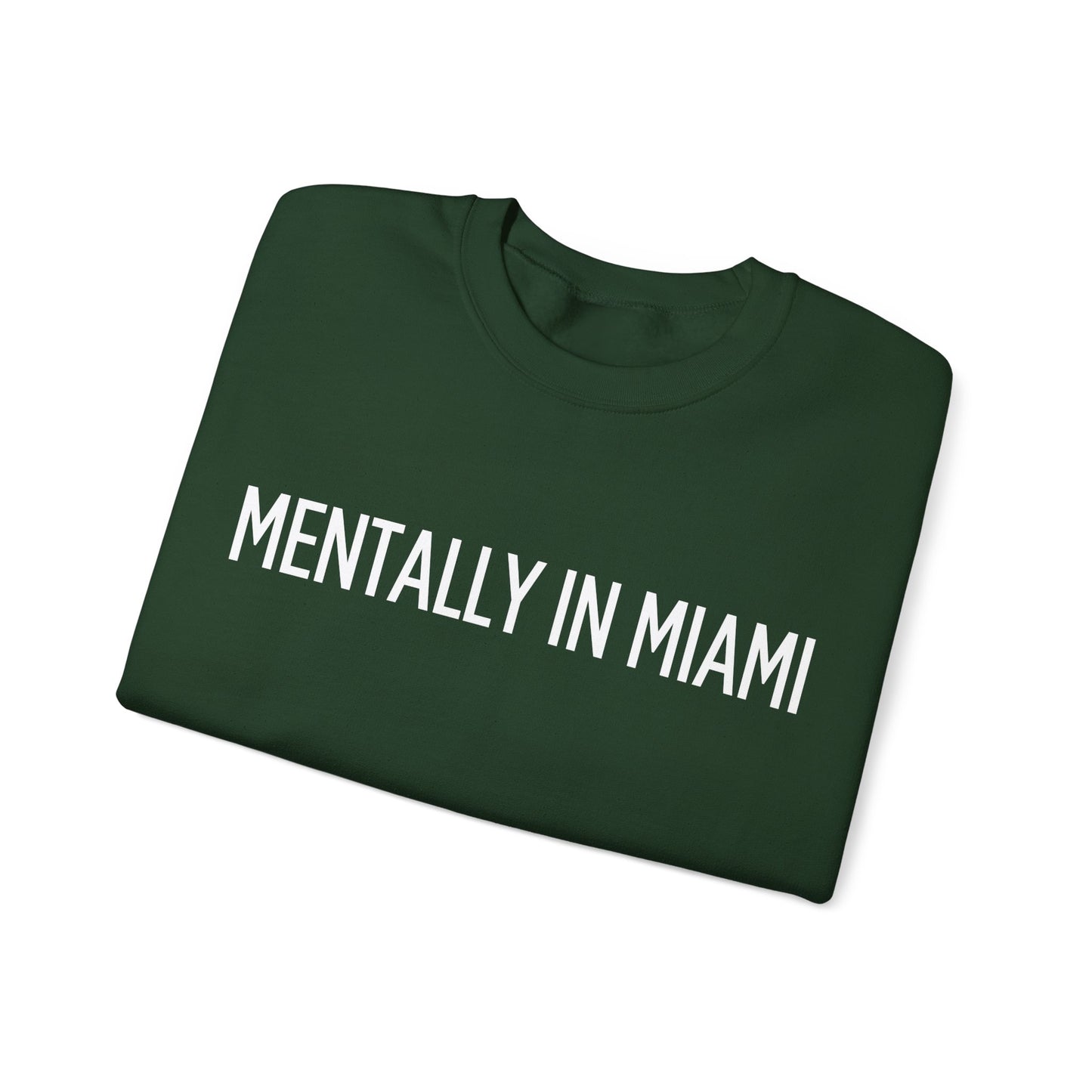 "Mentally in Miami" Embroidered Sweatshirt – Cozy Style
