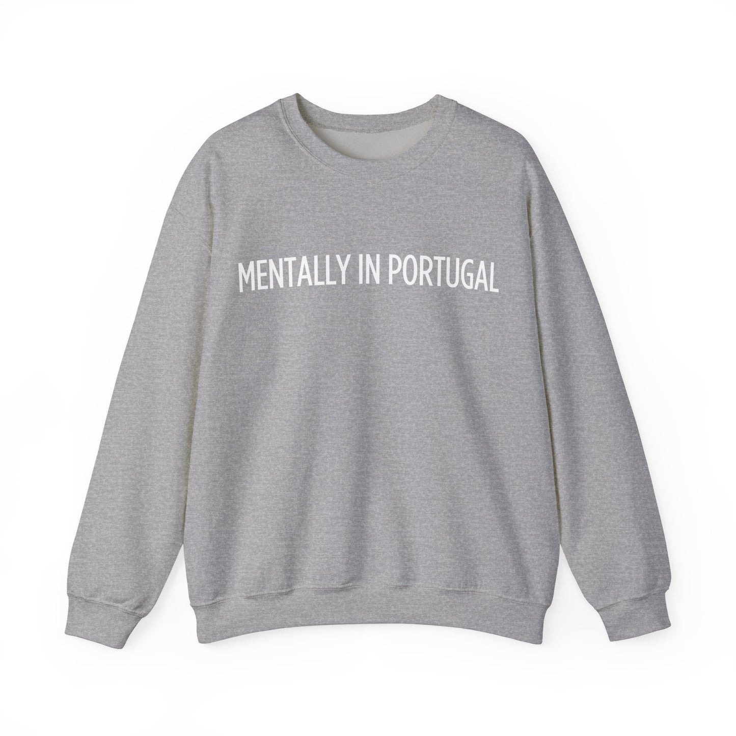 "Mentally in Portugal" Embroidered Sweatshirt for Ultimate Comfort
