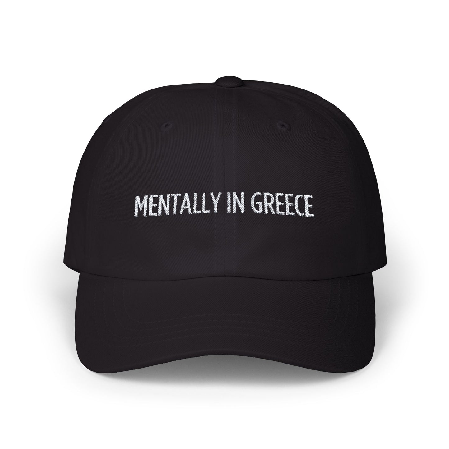 "Mentally In Greece" - Embroidered Hat