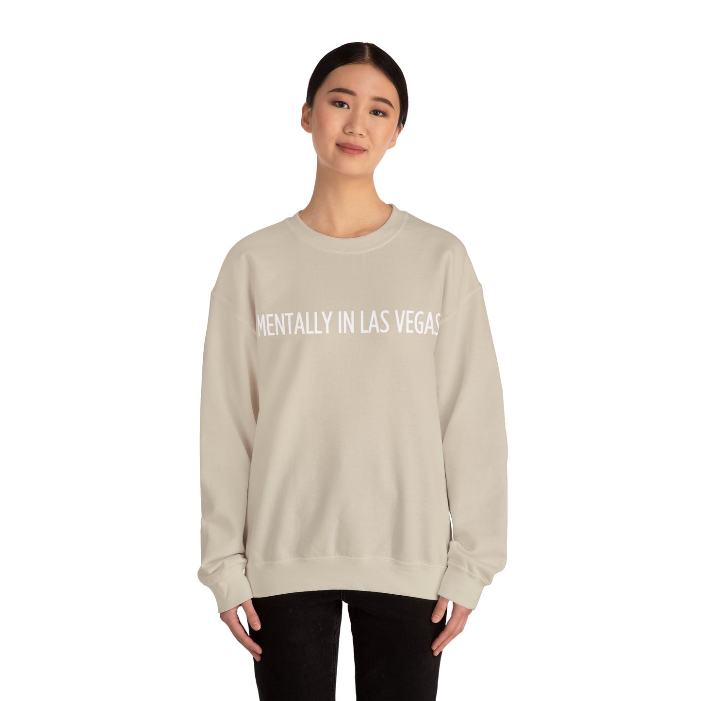 "Mentally in Las Vegas" Embroidered Sweatshirt – Cozy Style