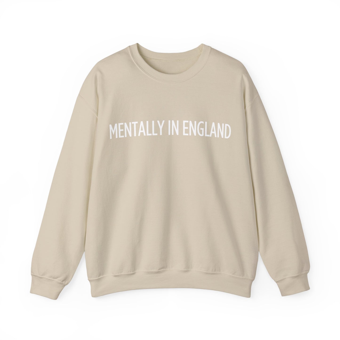 "Mentally in England" Embroidered Sweatshirt – Cozy English Style