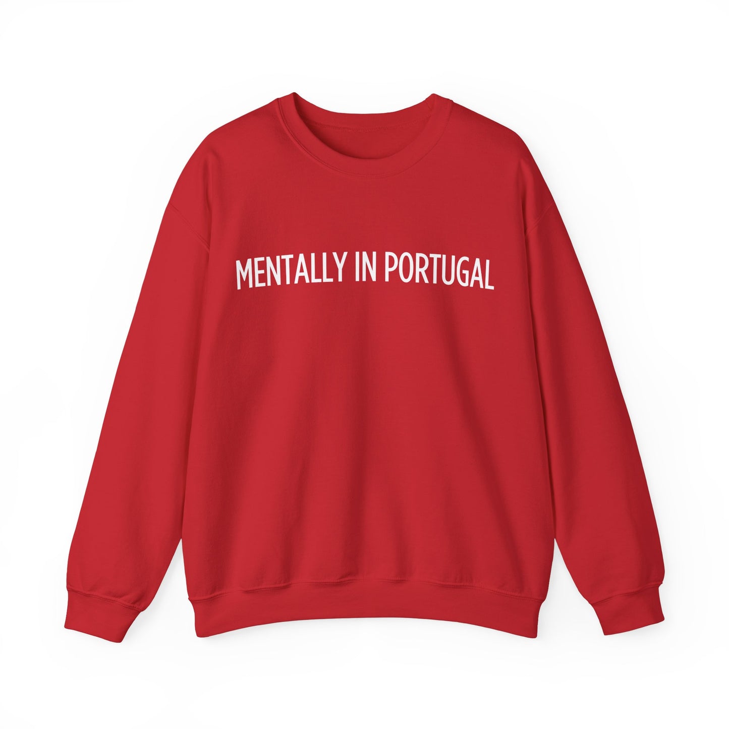 "Mentally in Portugal" Embroidered Sweatshirt for Ultimate Comfort