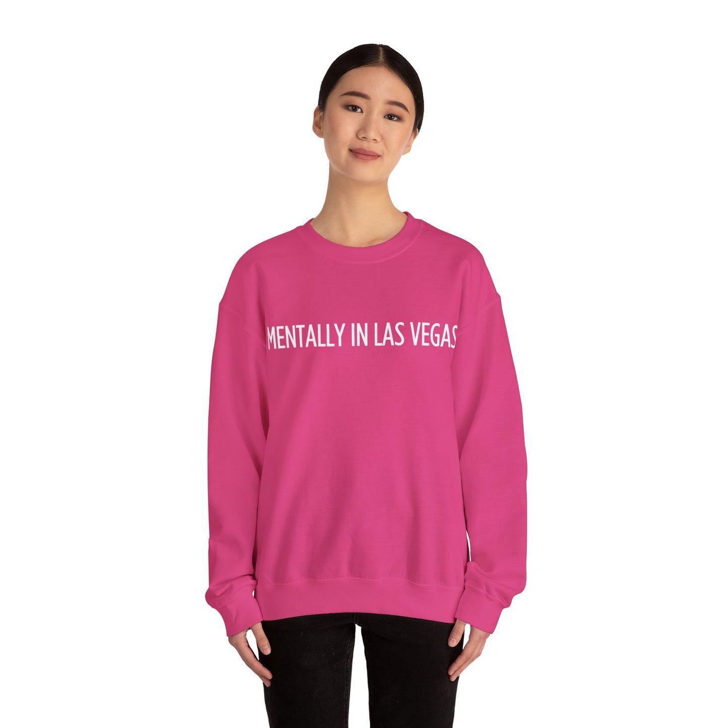 "Mentally in Las Vegas" Embroidered Sweatshirt – Cozy Style