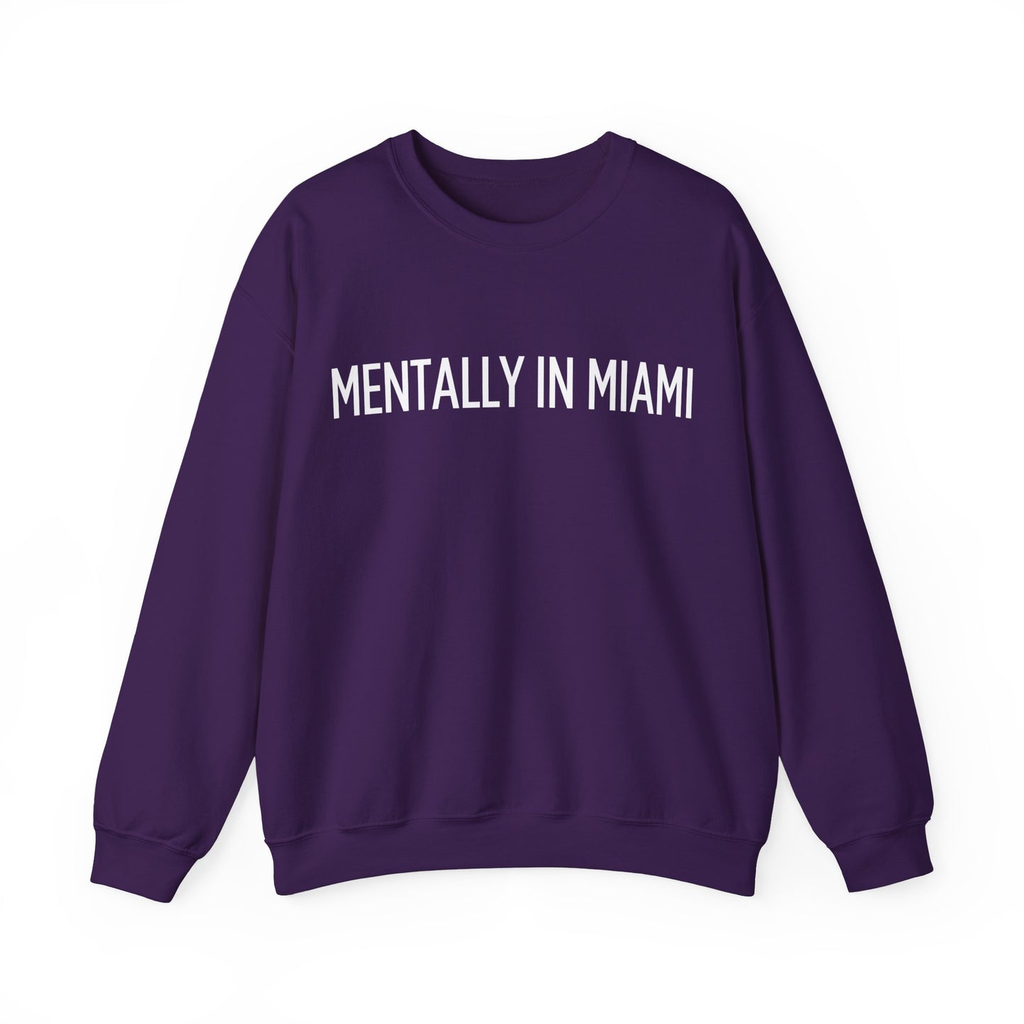 "Mentally in Miami" Embroidered Sweatshirt – Cozy Style