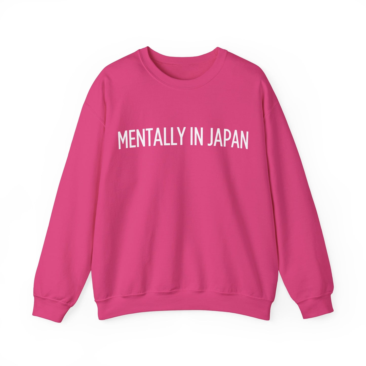 "Mentally in Japan" Embroidered Sweatshirt – Cozy Japanese Style
