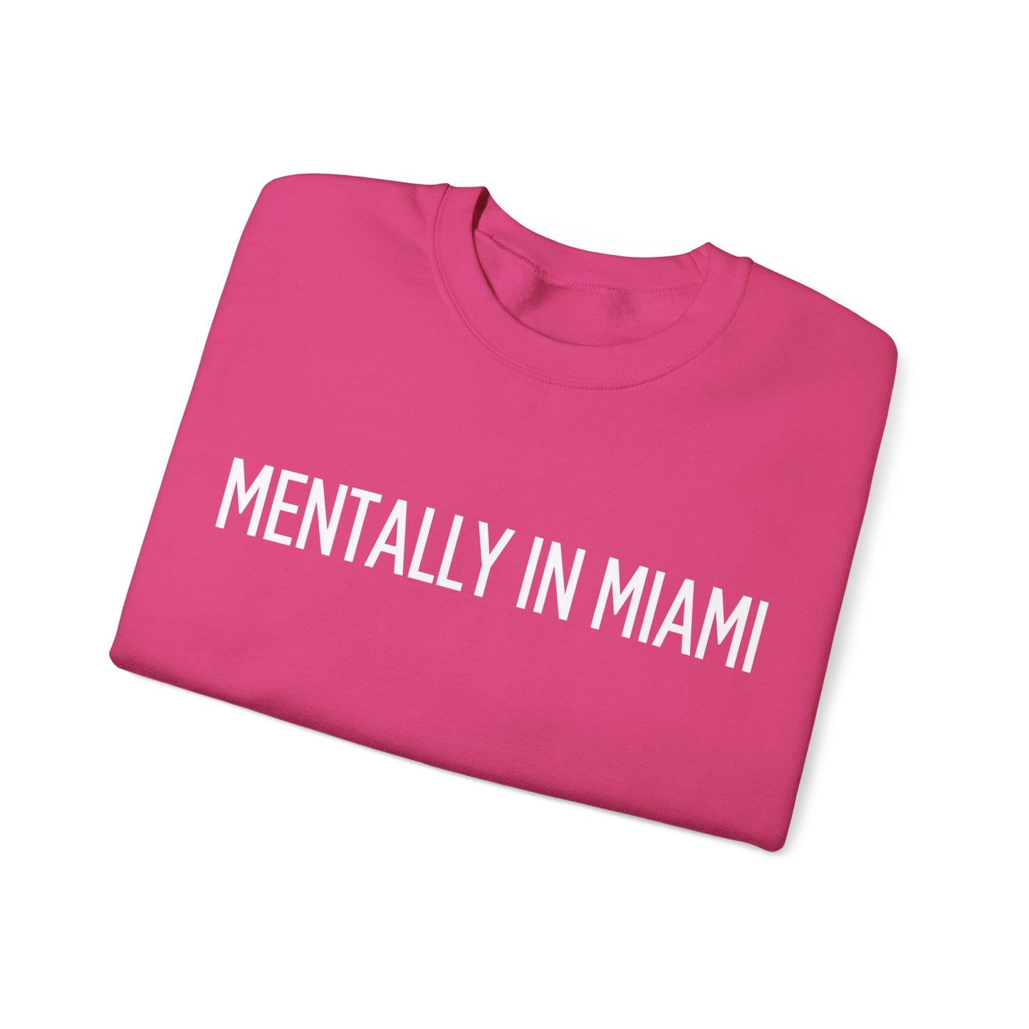 "Mentally in Miami" Embroidered Sweatshirt – Cozy Style
