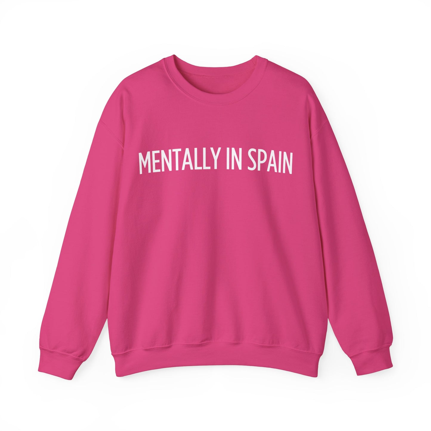 "Mentally in Spain" Embroidered Sweatshirt – Cozy Spanish Style