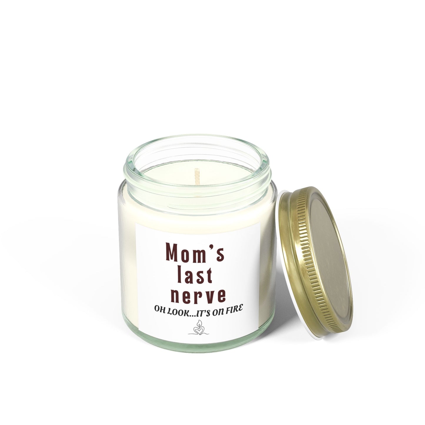Scented Candle, Mom's Last Nerve Coconut Apricot Wax Candle (4oz, 9oz)