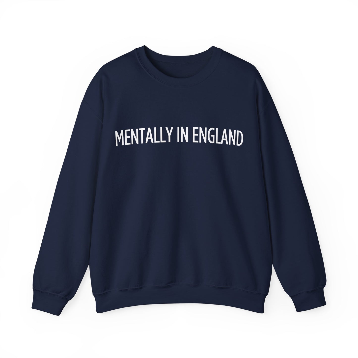 "Mentally in England" Embroidered Sweatshirt – Cozy English Style