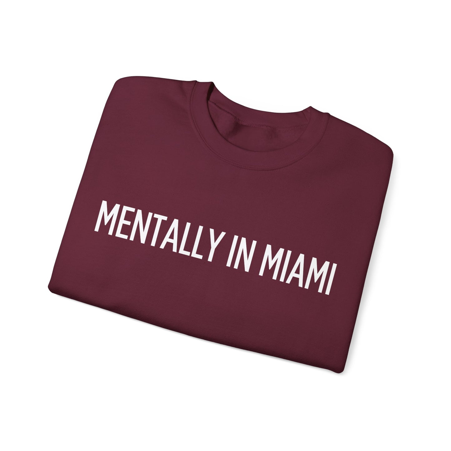 "Mentally in Miami" Embroidered Sweatshirt – Cozy Style