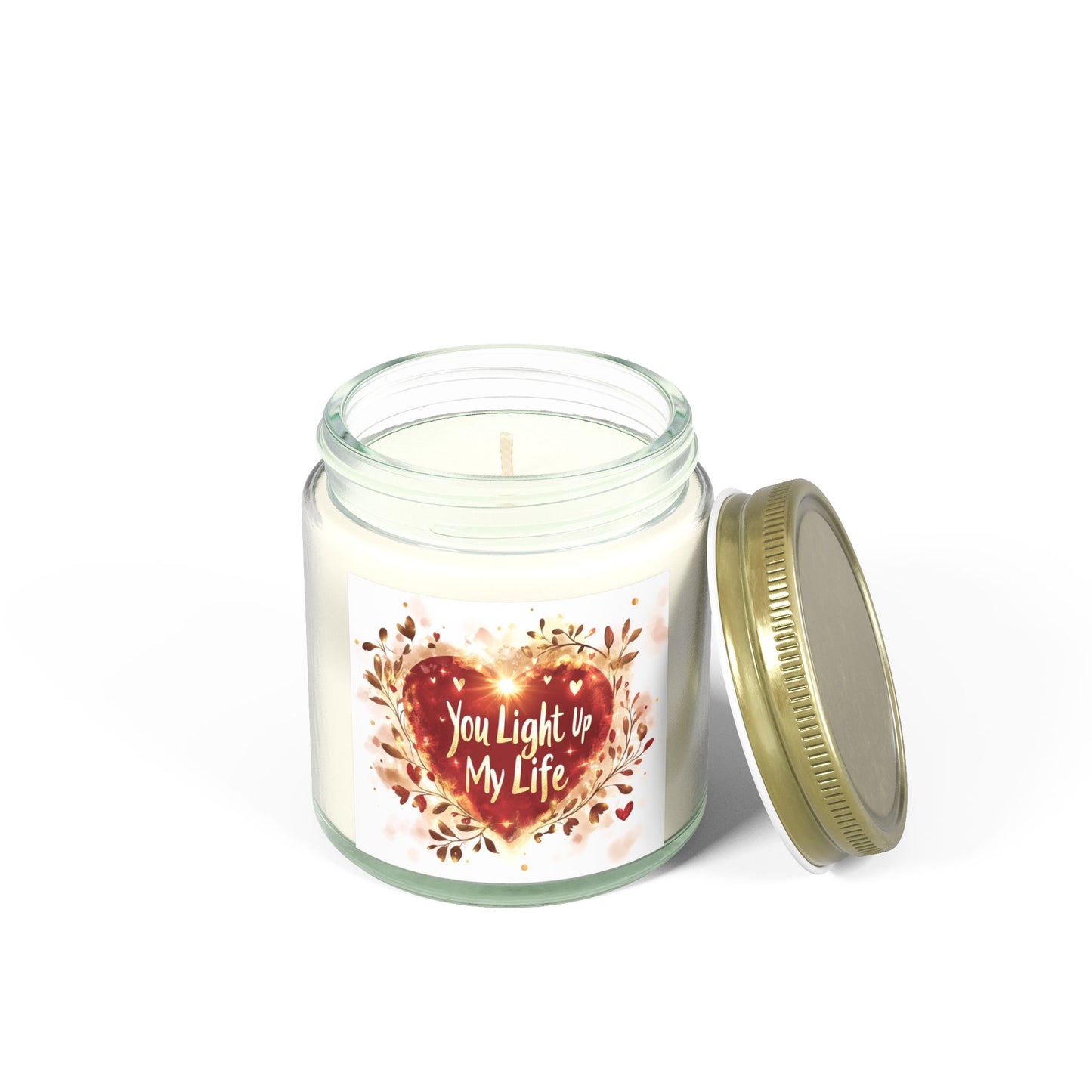 You Light Up My Life Candle - Midnight Blackberry & Vanilla Bean, Hand-Poured Coconut Apricot Wax (4oz, 9oz)