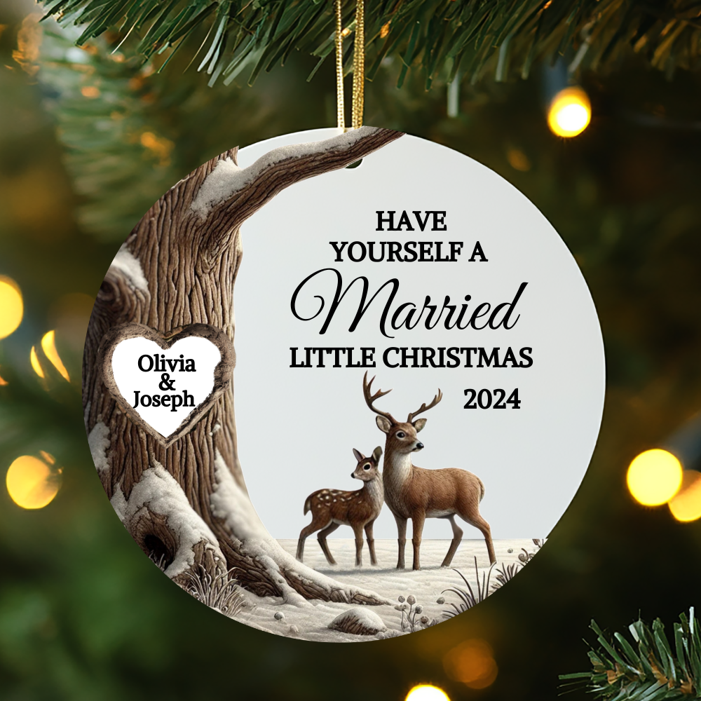 Have Yourself A Married Little Christmas Collection | Christmas Ornament | Christmas Canvas | Christmas Mugs | Christmas Pillow