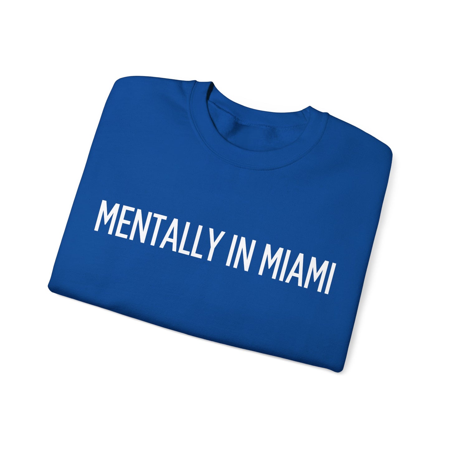 "Mentally in Miami" Embroidered Sweatshirt – Cozy Style