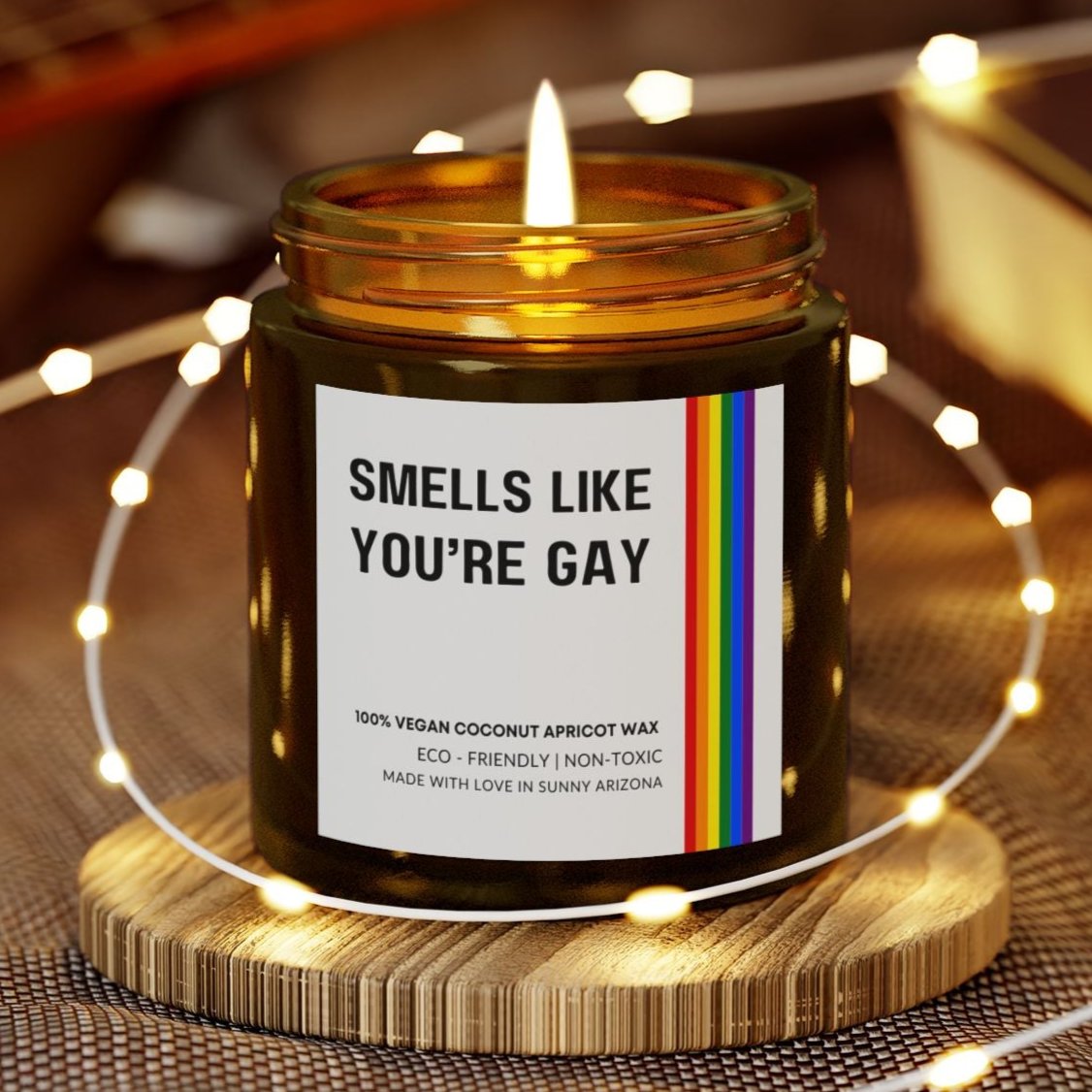 Smells Like You're Gay Candle, Funny Candle For Gay Friend, Gay Pride Gift, LGBTQ + Candle