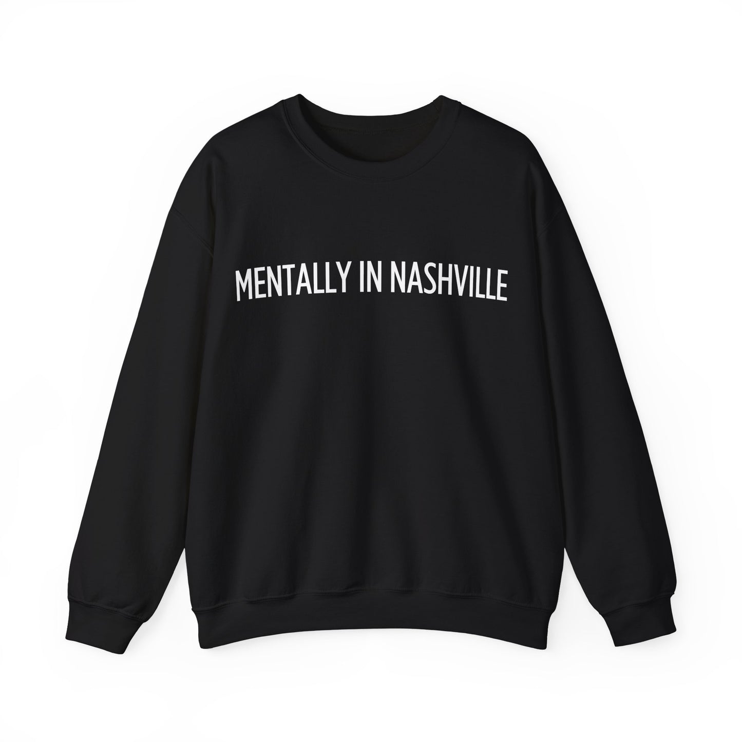"Mentally in Nashville" Embroidered Sweatshirt – Cozy Style