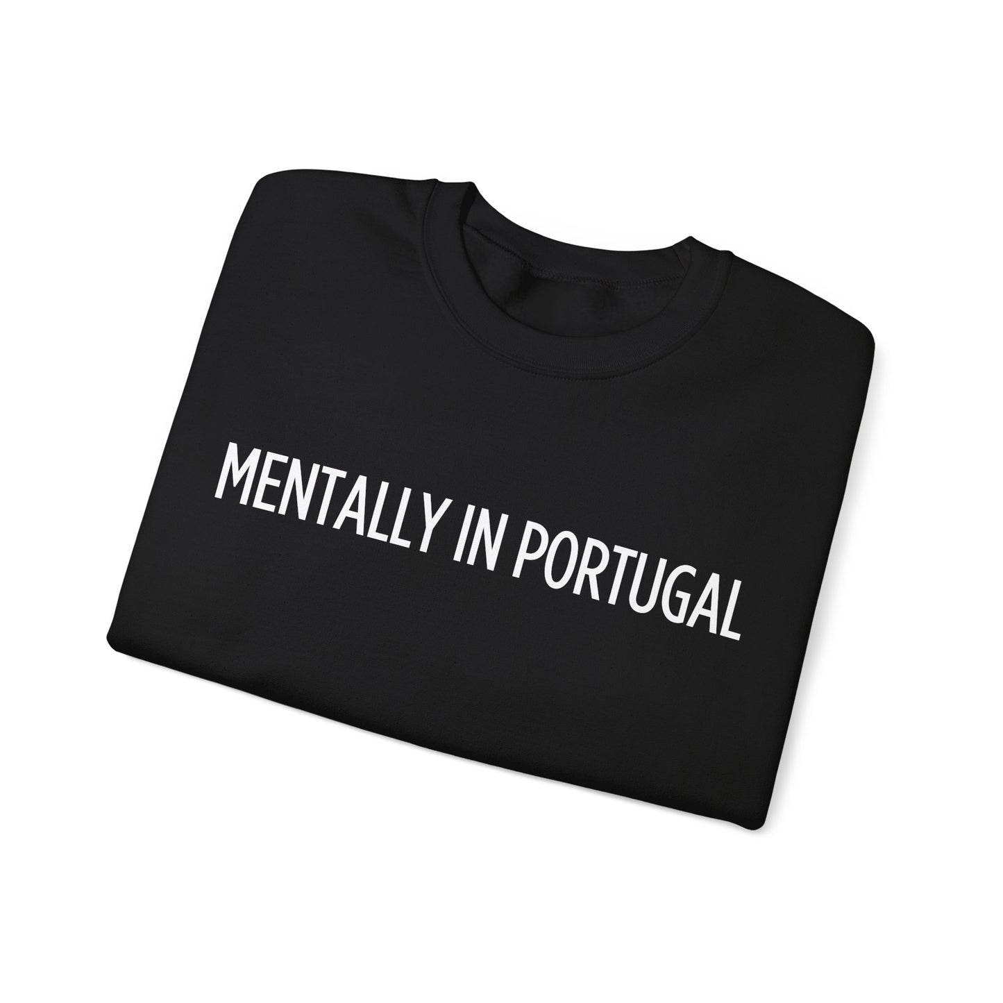 "Mentally in Portugal" Embroidered Sweatshirt for Ultimate Comfort