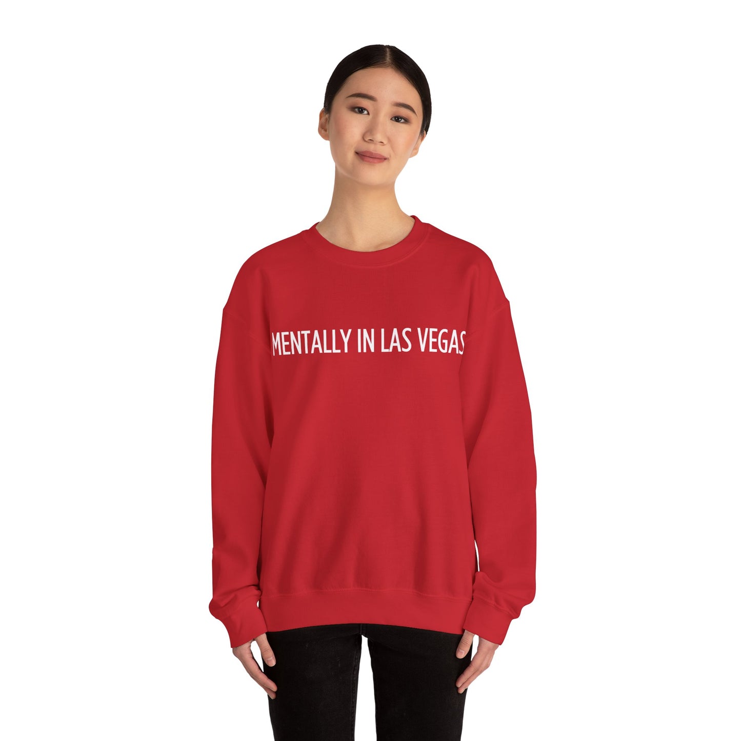 "Mentally in Las Vegas" Embroidered Sweatshirt – Cozy Style
