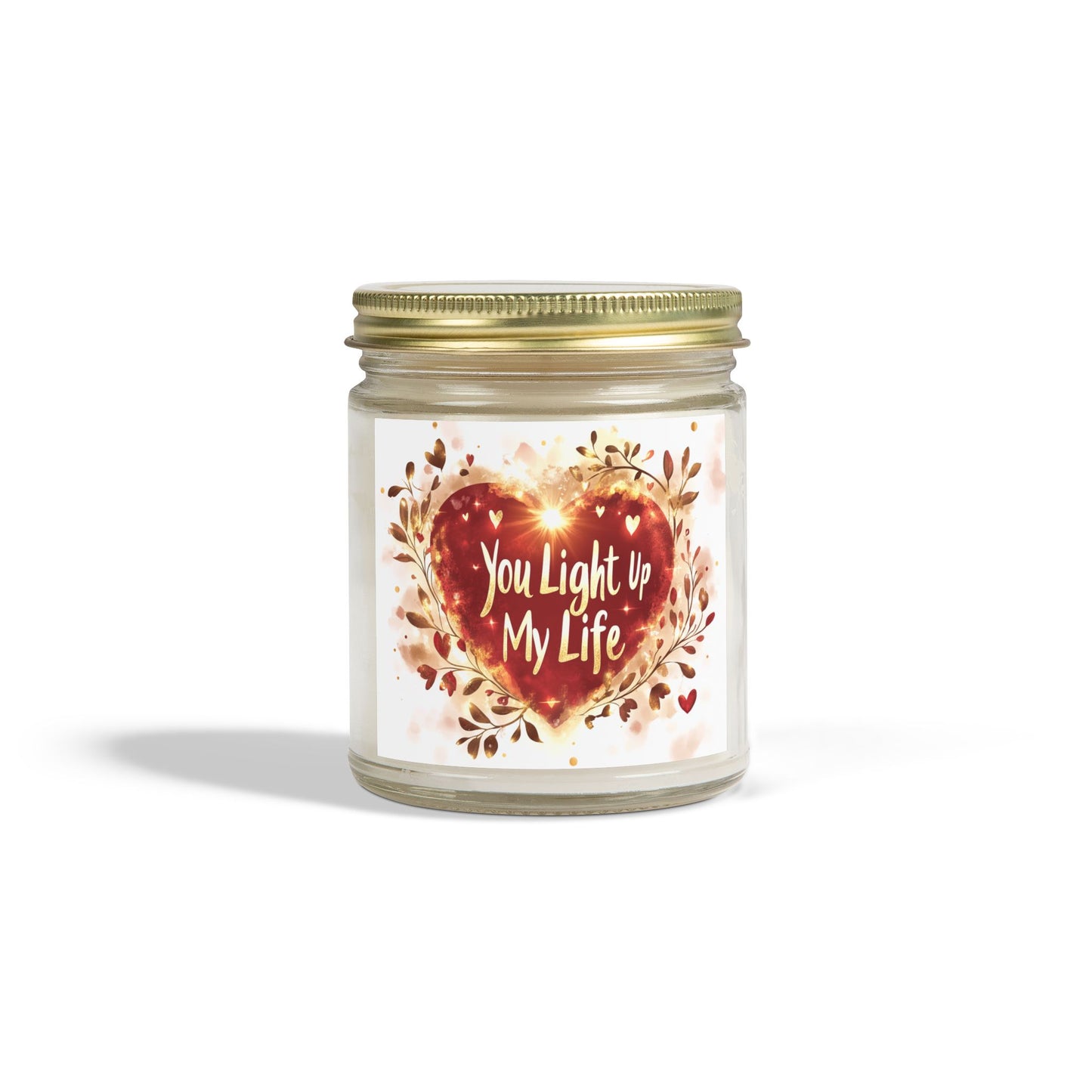 You Light Up My Life Candle - Midnight Blackberry & Vanilla Bean, Hand-Poured Coconut Apricot Wax (4oz, 9oz)