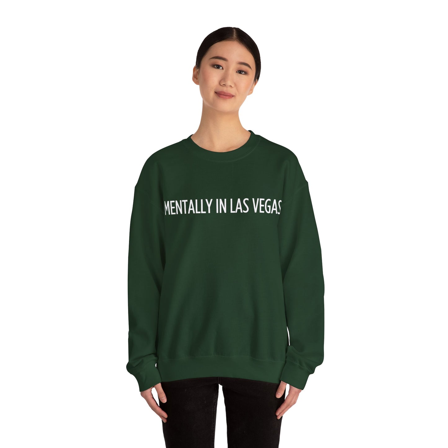 "Mentally in Las Vegas" Embroidered Sweatshirt – Cozy Style