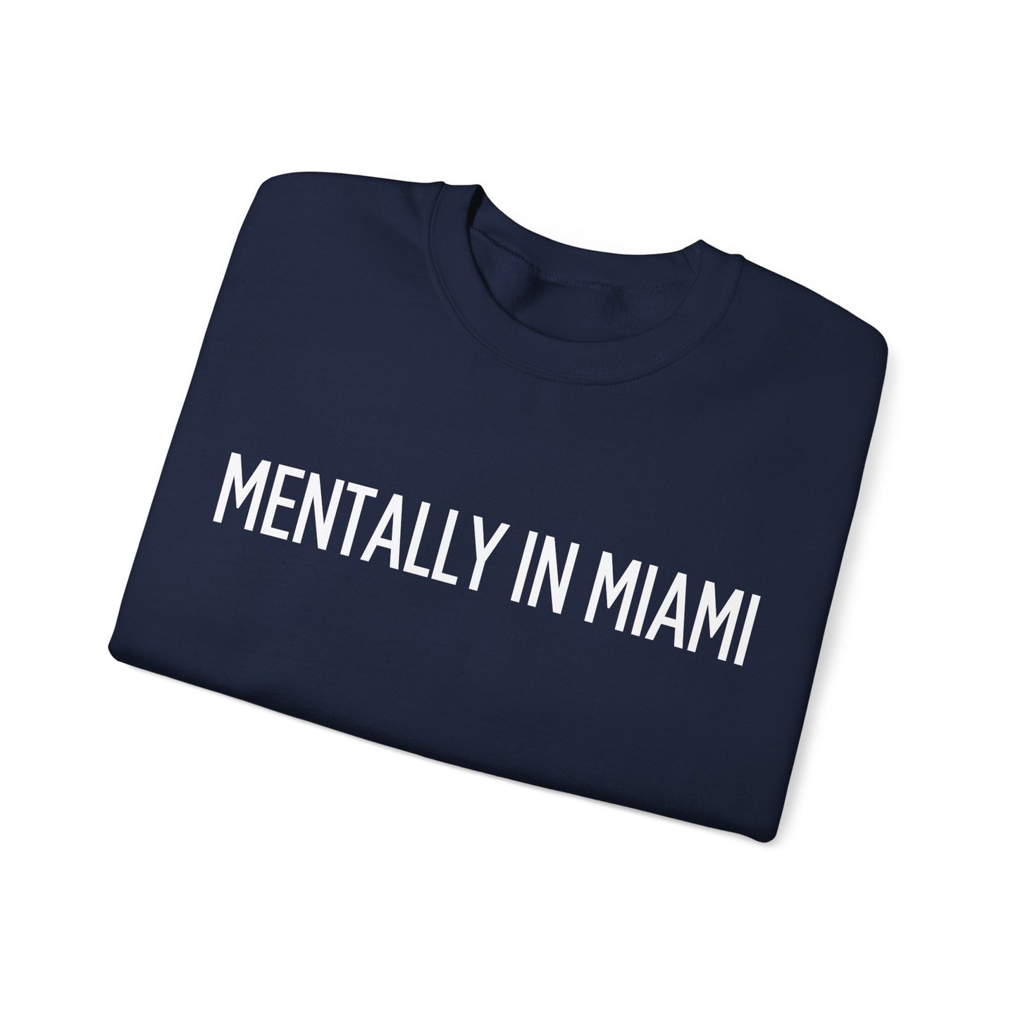 "Mentally in Miami" Embroidered Sweatshirt – Cozy Style