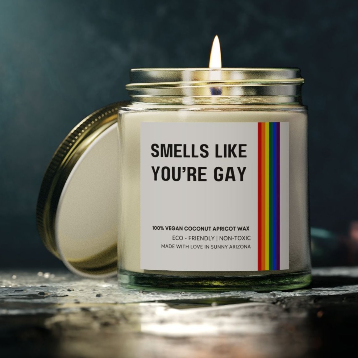 Smells Like You're Gay Candle, Funny Candle For Gay Friend, Gay Pride Gift, LGBTQ + Candle