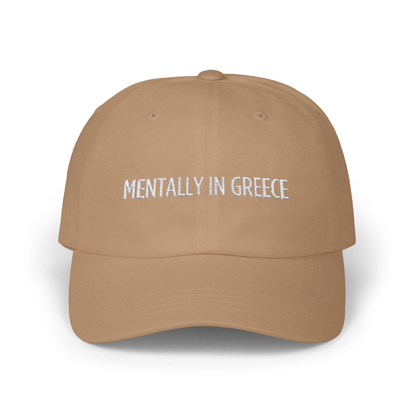 "Mentally In Greece" - Embroidered Hat