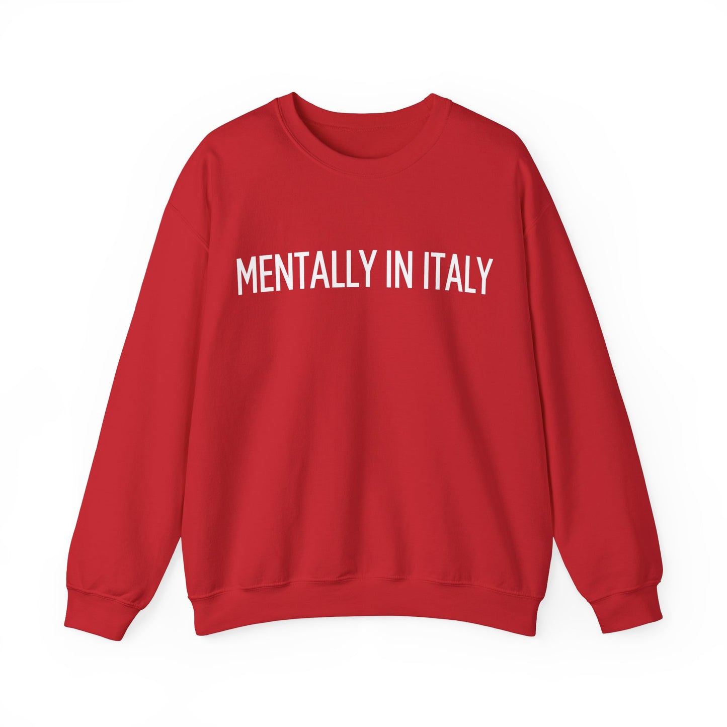 "Mentally in Italy" Embroidered Sweatshirt – Cozy Italian Style