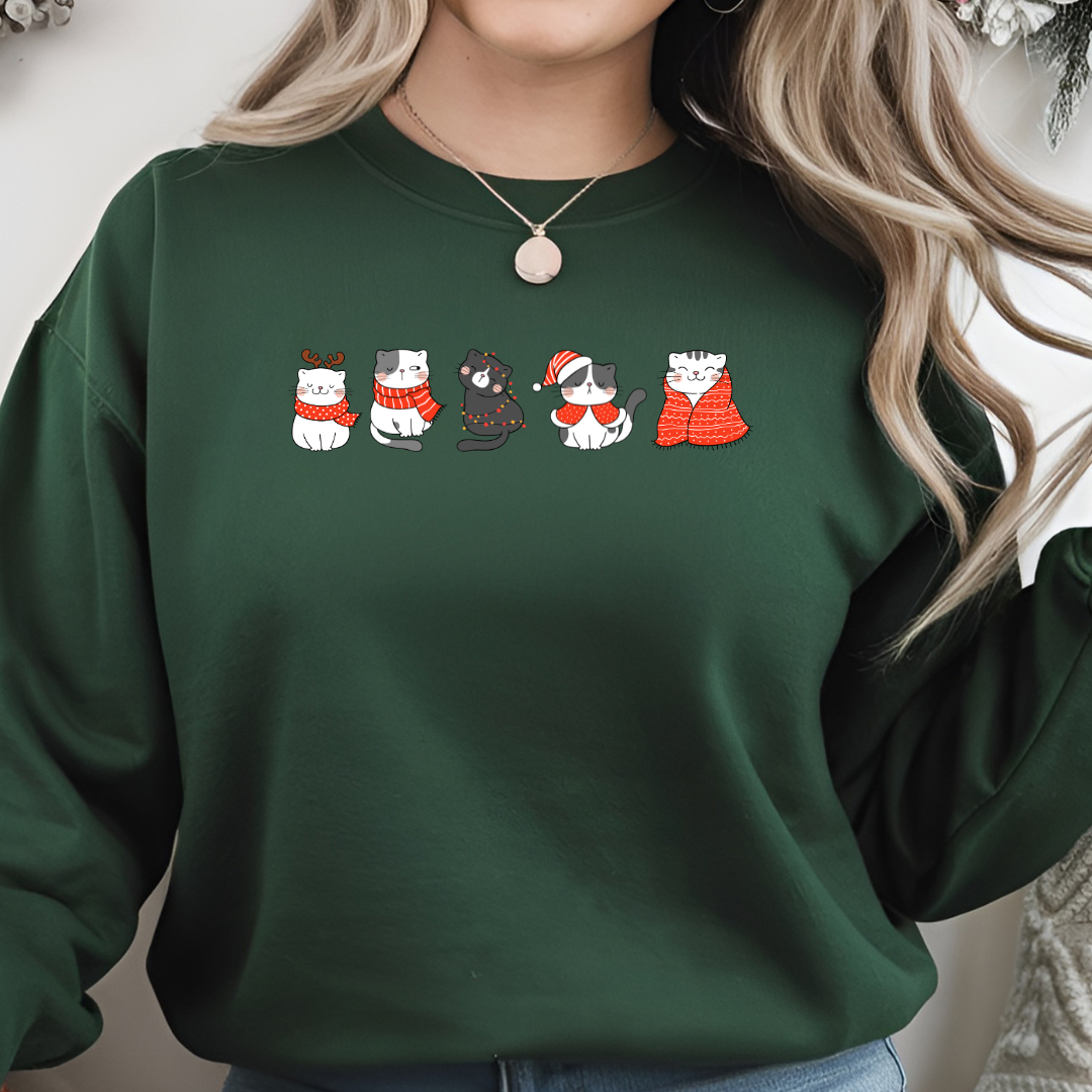 Cats Art Sweatshirt - Cozy and Artistic Feline Lover’s Sweater