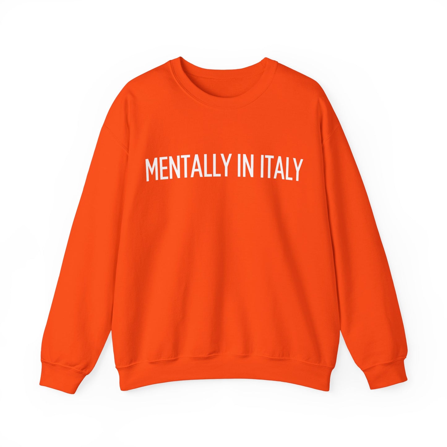"Mentally in Italy" Embroidered Sweatshirt – Cozy Italian Style