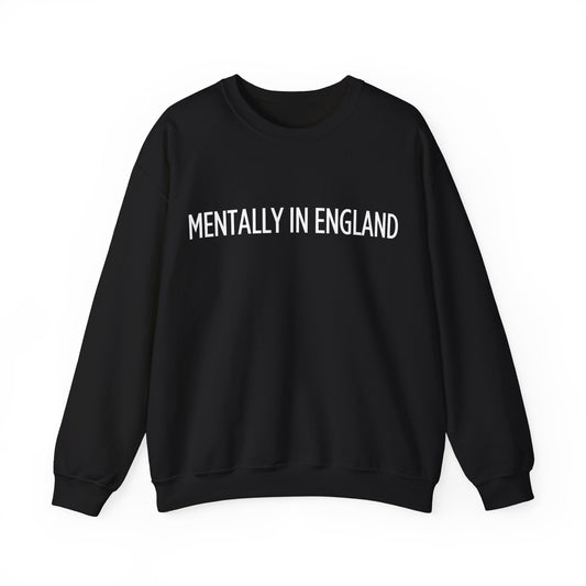 "Mentally in England" Embroidered Sweatshirt – Cozy English Style