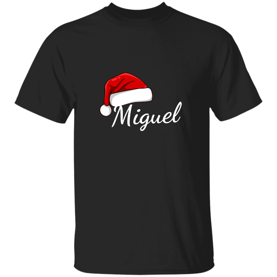 Fun Personalized Family Christmas Hat T-Shirt | Matching Christmas Outfits | Family Matching Pajamas