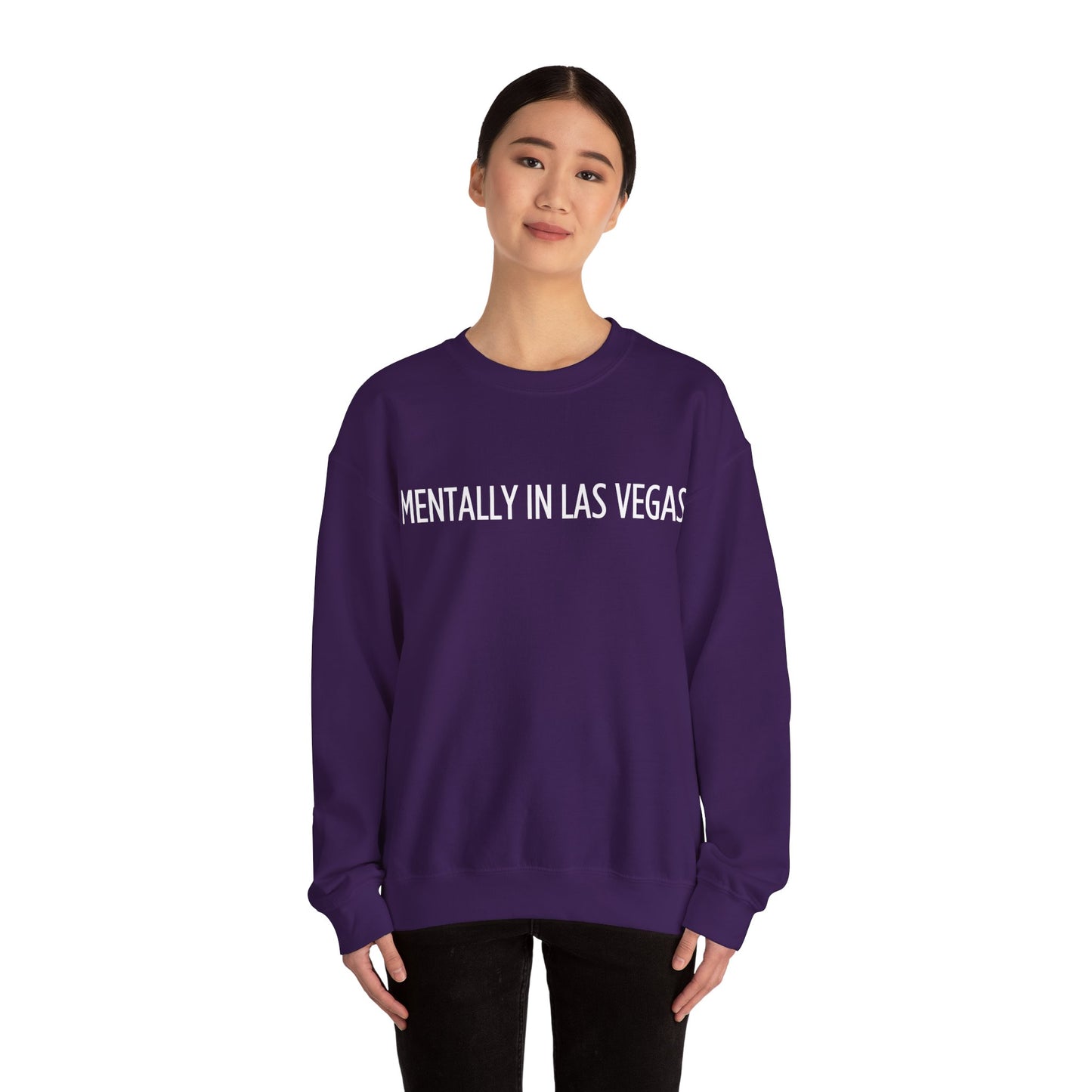 "Mentally in Las Vegas" Embroidered Sweatshirt – Cozy Style