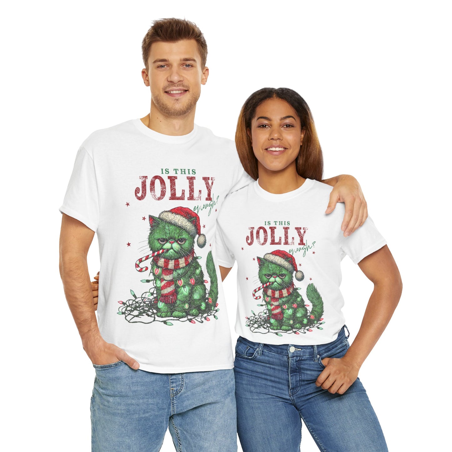 Vintage Cat Christmas Cat T-Shirt