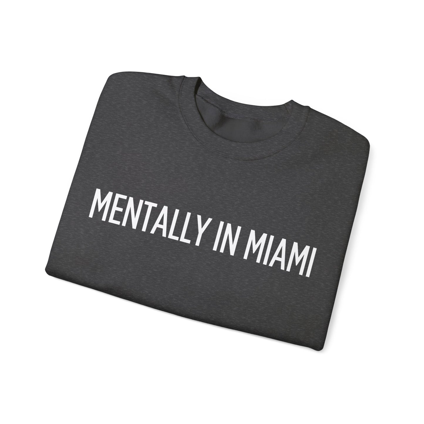 "Mentally in Miami" Embroidered Sweatshirt – Cozy Style