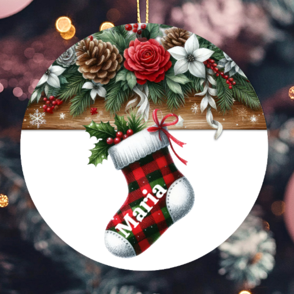 Personalized Christmas Family Stocking Ornament | Gift for Family