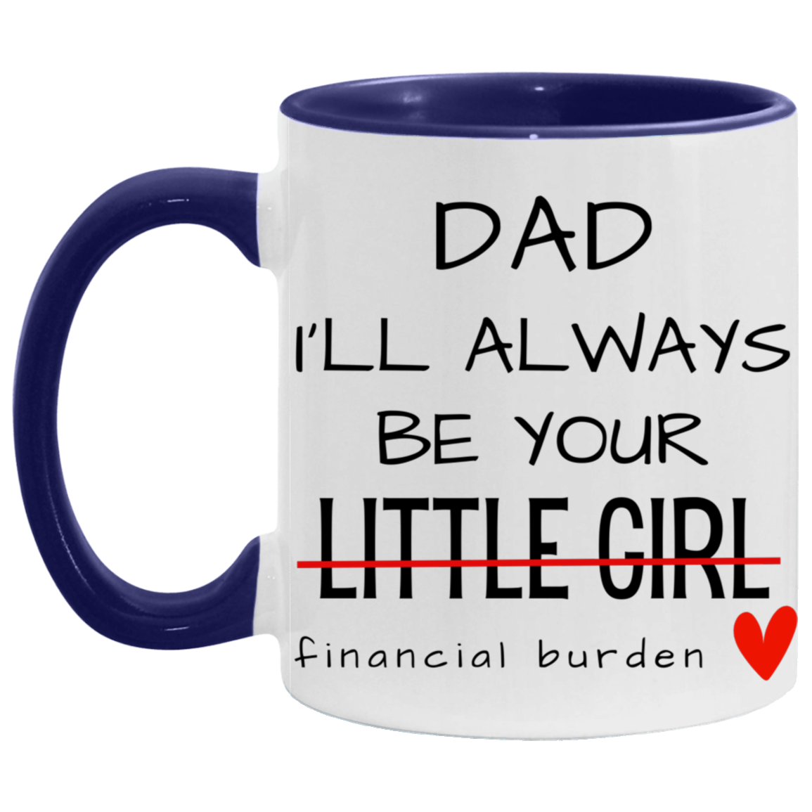 Dad I'll Always Be Your Little Girl Financial Burden, Fathers Day Gift, Gifts for Father