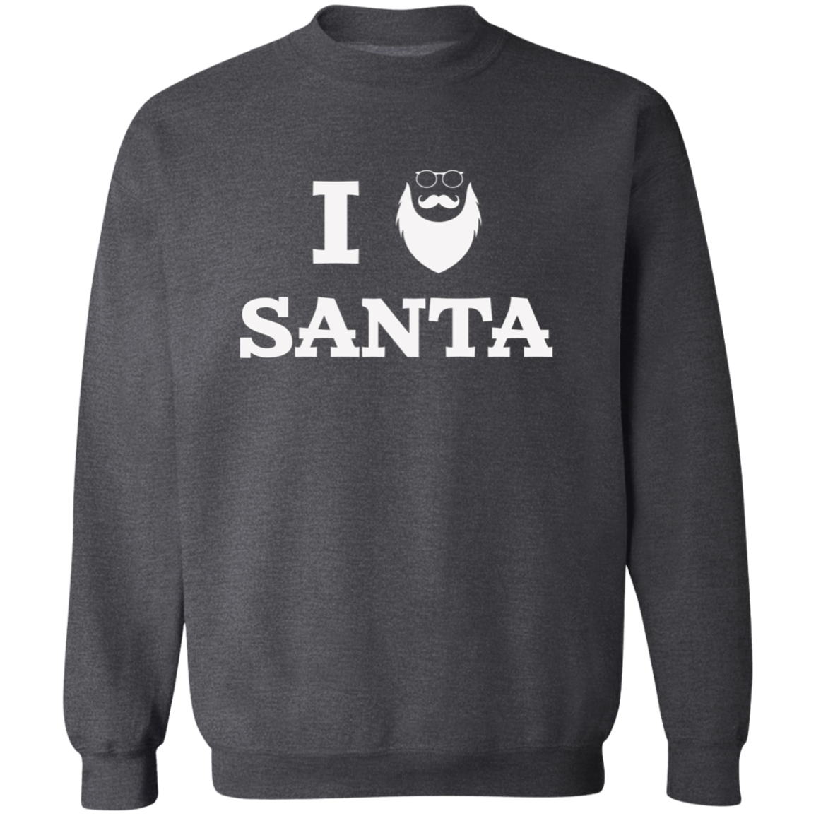 I Santa | Santa Claus with Sunglasses G180 Crewneck Pullover Sweatshirt