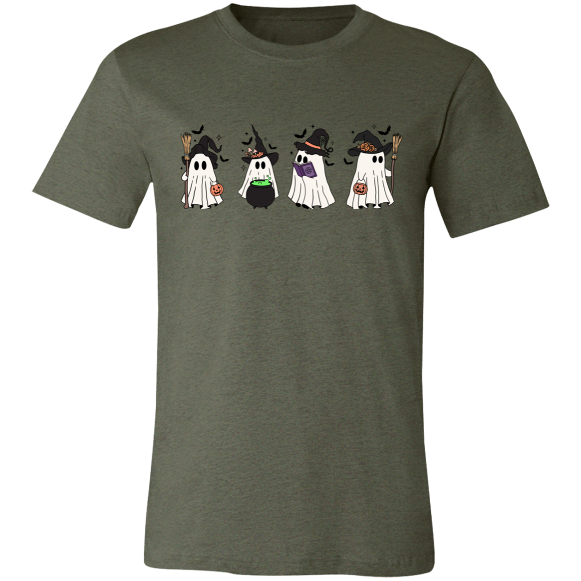 Cute Ghost Unisex Short-Sleeve T-Shirt | Halloween Casual
