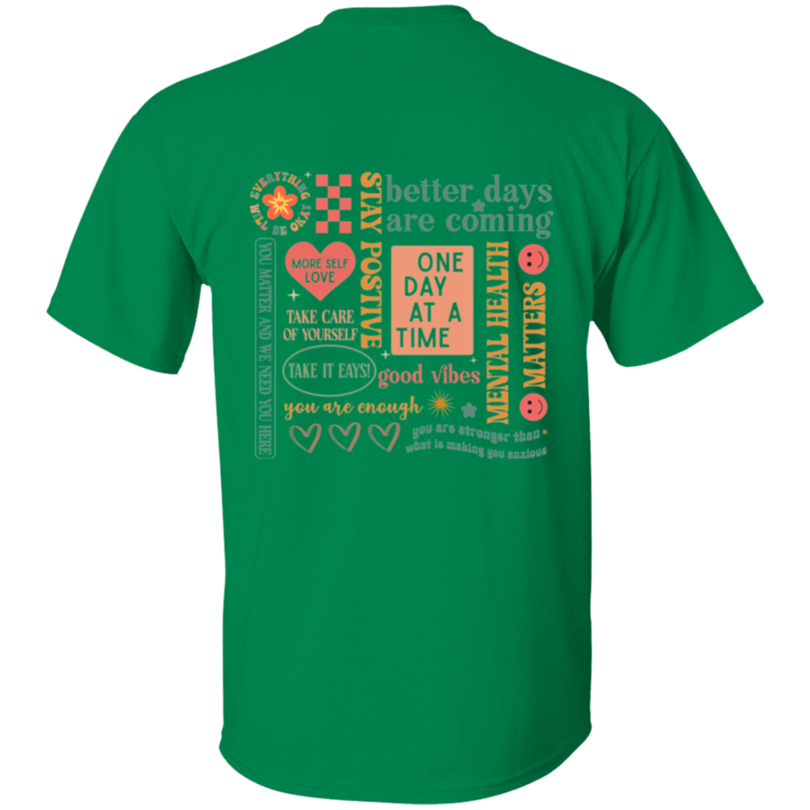 Everything Will Be Okay" T-Shirt & Sweatshirt – Uplifting Mental Health Apparel