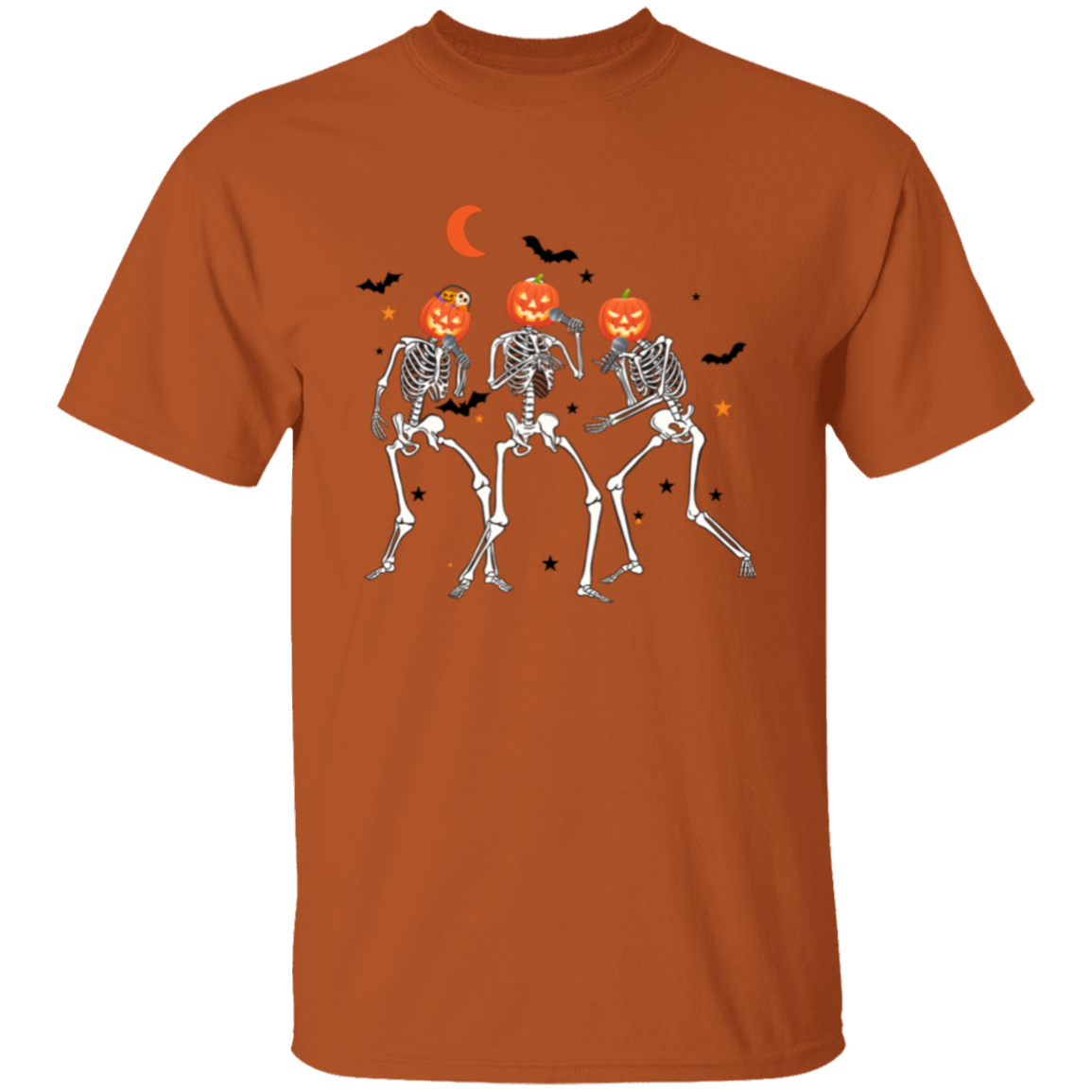 Singer Skeleton Pumpkin T- Shirt | Halloween