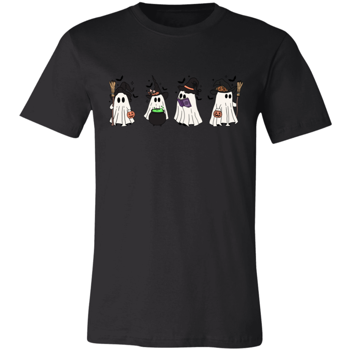 Cute Ghost Unisex Short-Sleeve T-Shirt | Halloween Casual